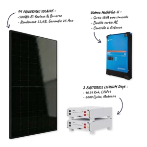 kit solaire Victron Installation de kit solaire Victron pour site isolé et autonomie totale en PACA