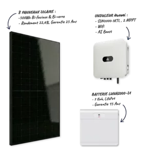 Kit solaire Prodige Kit solaire Prodige Onduleur et batterie Huawei Installateur Soleivia Aix-en-Provence