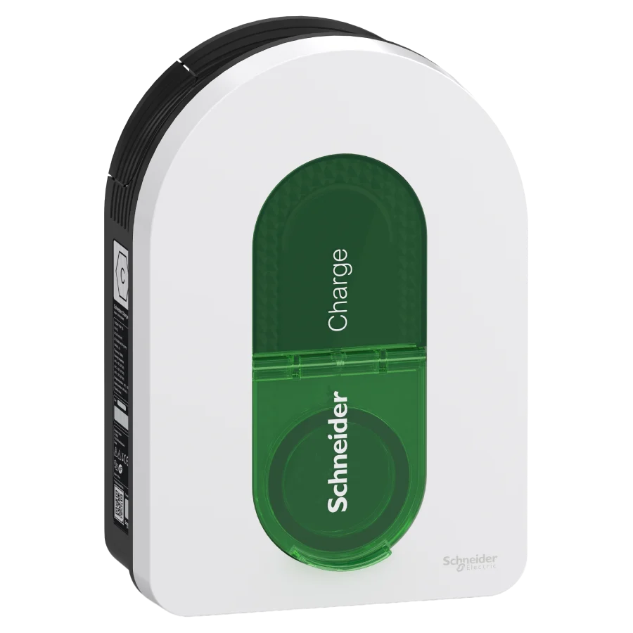 Borne de recharge Schneider Charge robuste avec indice de résistance IK10, installée par Soleivia pour une recharge fiable et sécurisée à Marseille.