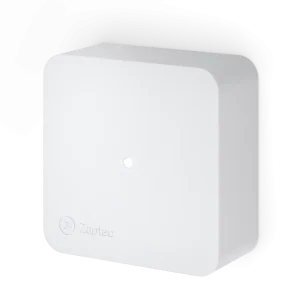 Module d'équilibrage dynamique de la charge Zaptec Sense pour borne de recharge IRVE, installé par Soleivia. Ce boîtier régule la puissance de recharge en temps réel en fonction de la consommation globale du foyer pour éviter les coupures de courant à Marseille et Aix-en-Provence.