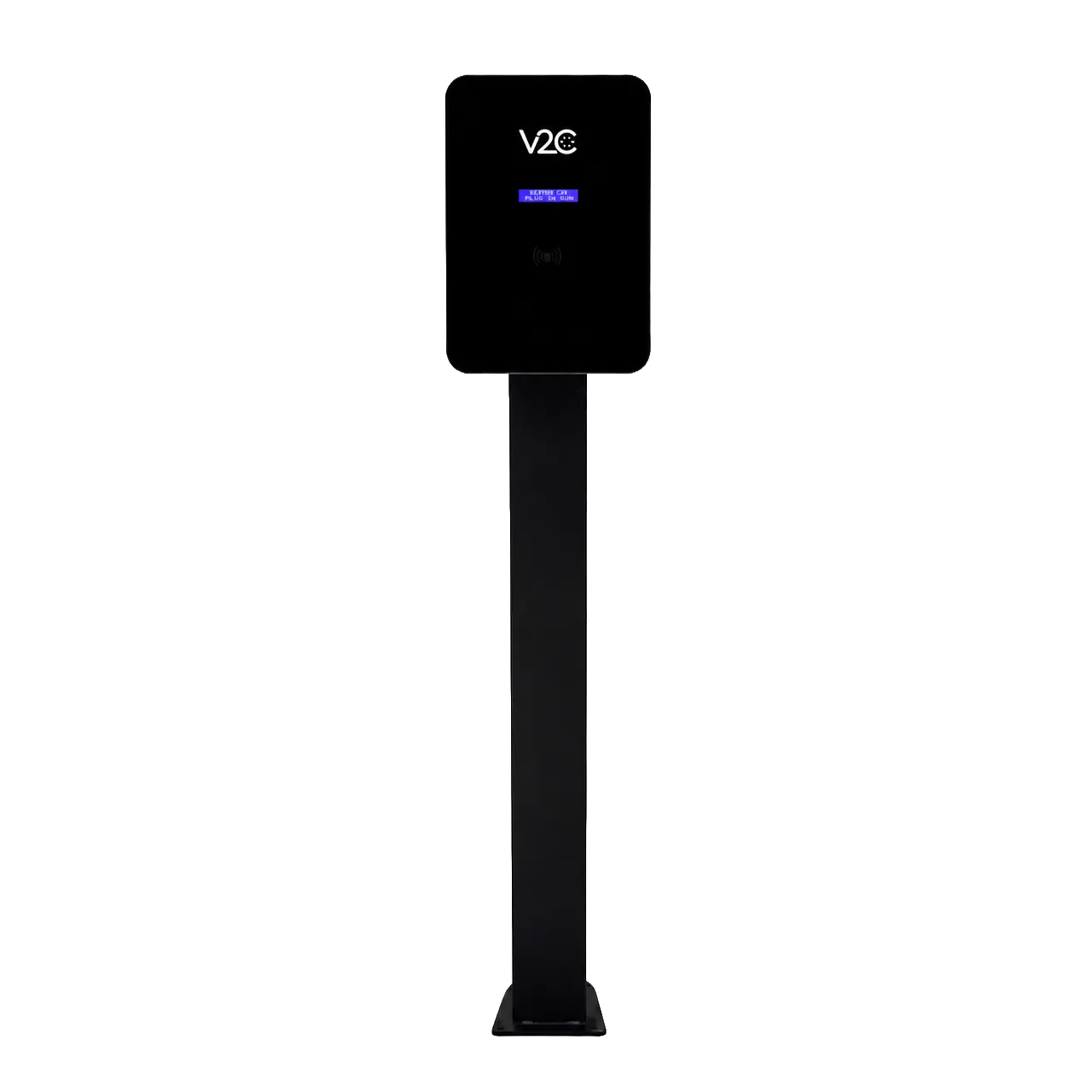 V2C-Support borne Trydan Borne de recharge V2C Trydan Pro, version avec RFID et connectivité 4G/Ethernet pour la copropriété.